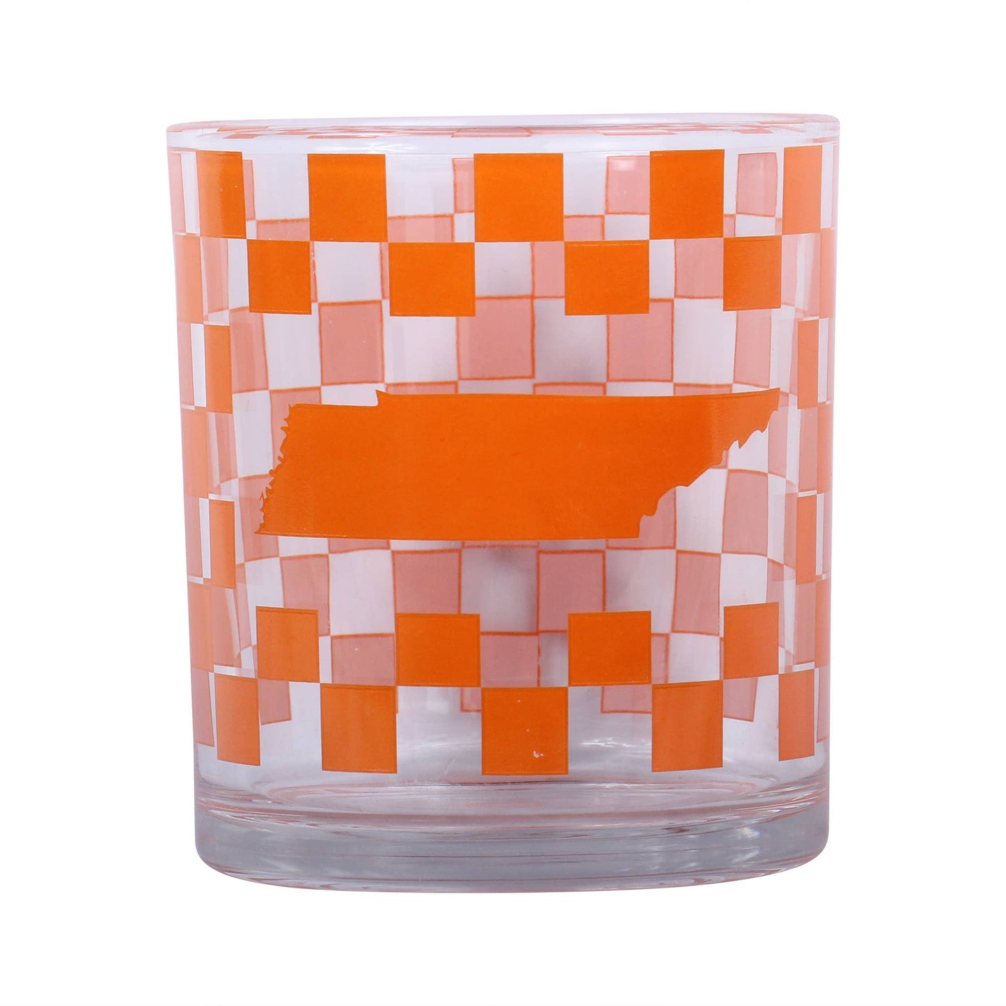 Barrel Down South - Checkerboard Tennessee Rocks Glass