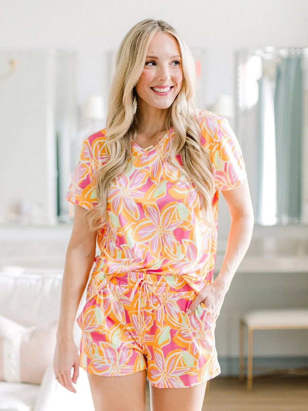 Mary Square Take Me To Paradise PF Short Set