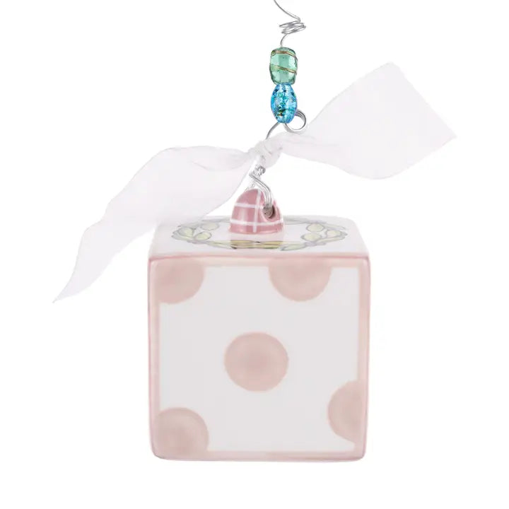 Baby's 1st Christmas Block Ornament