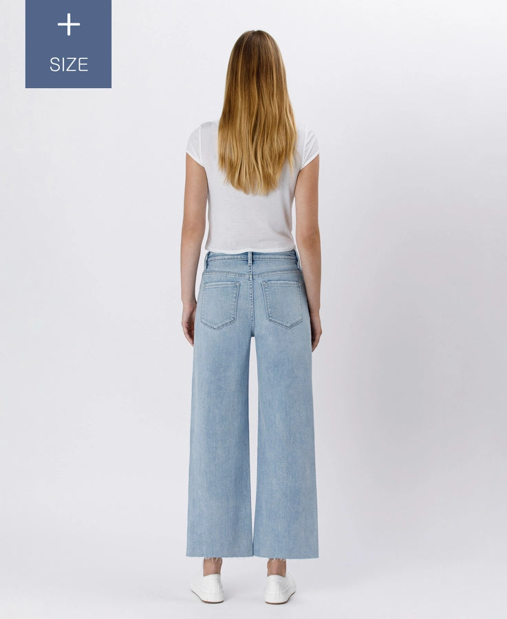Curvy High Rise Wide Leg Jeans