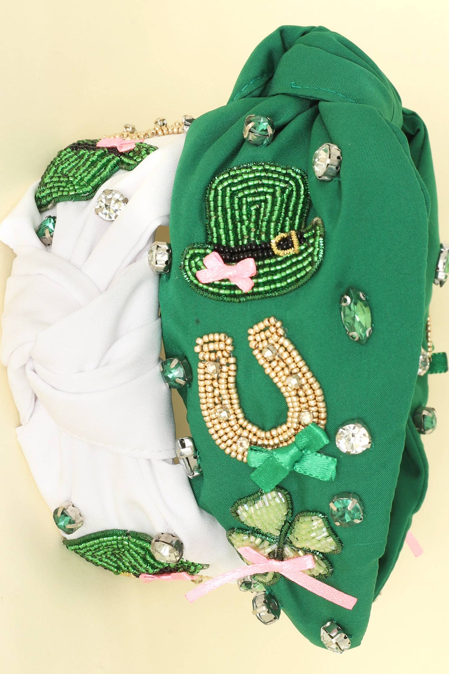 Sophia Collection - St. Patrick's Theme Top Knotted Headband : Green
