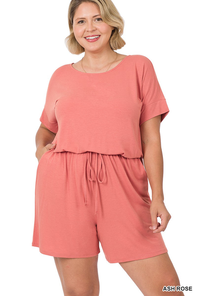 Romper w/Elastic Waist Band