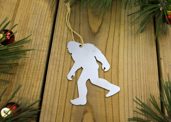 Bigfoot Yeti Sasquatch Metal Ornament Holiday Gift Outdoors