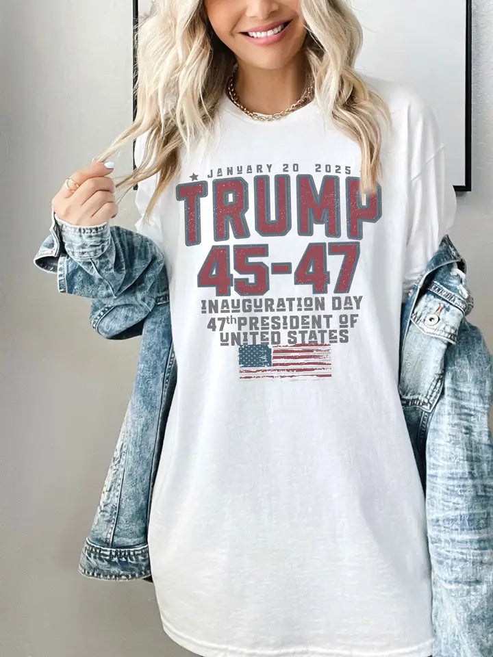 Trump Inauguration Day 2025 t-shirt Gray