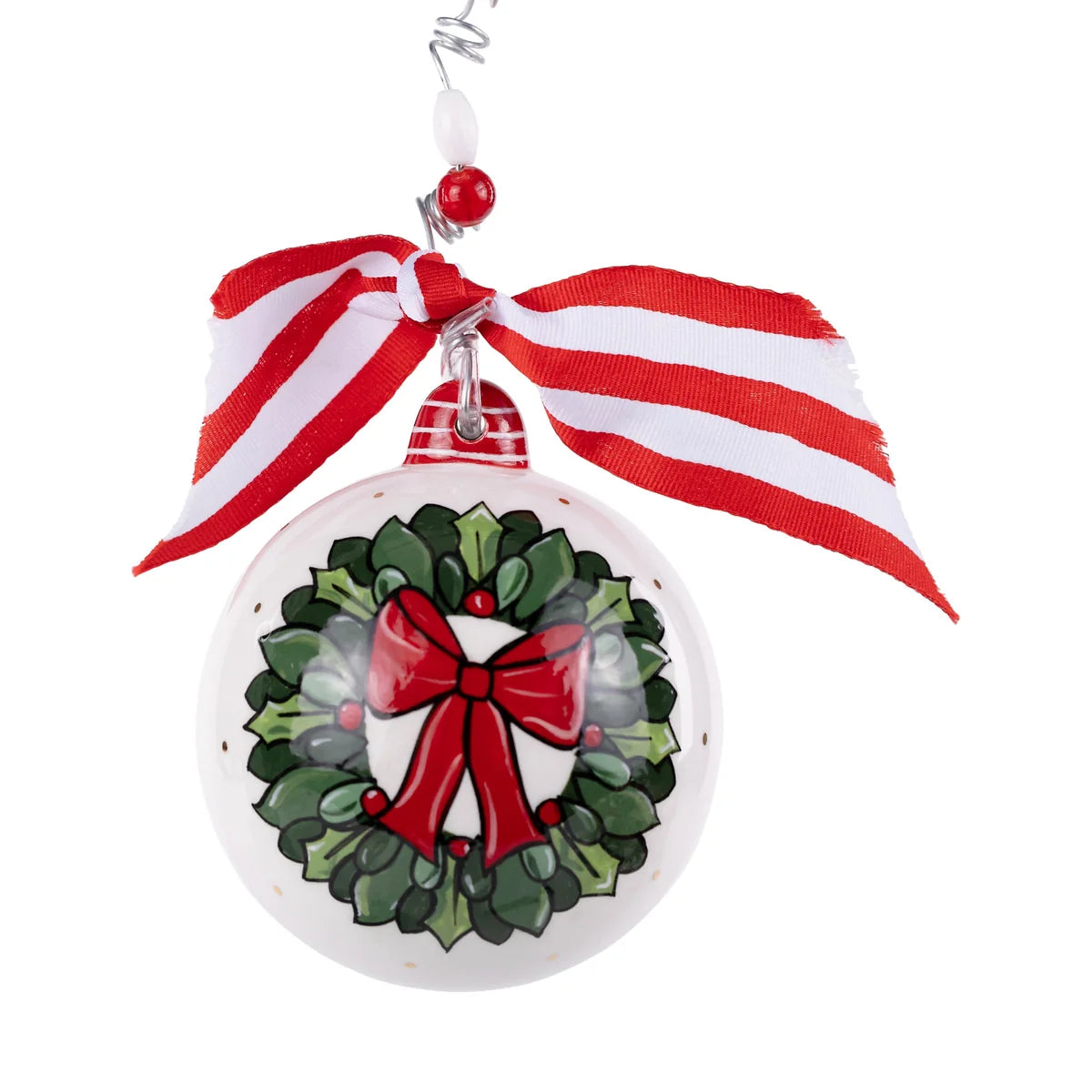 Wreath Joy to the World Ornament