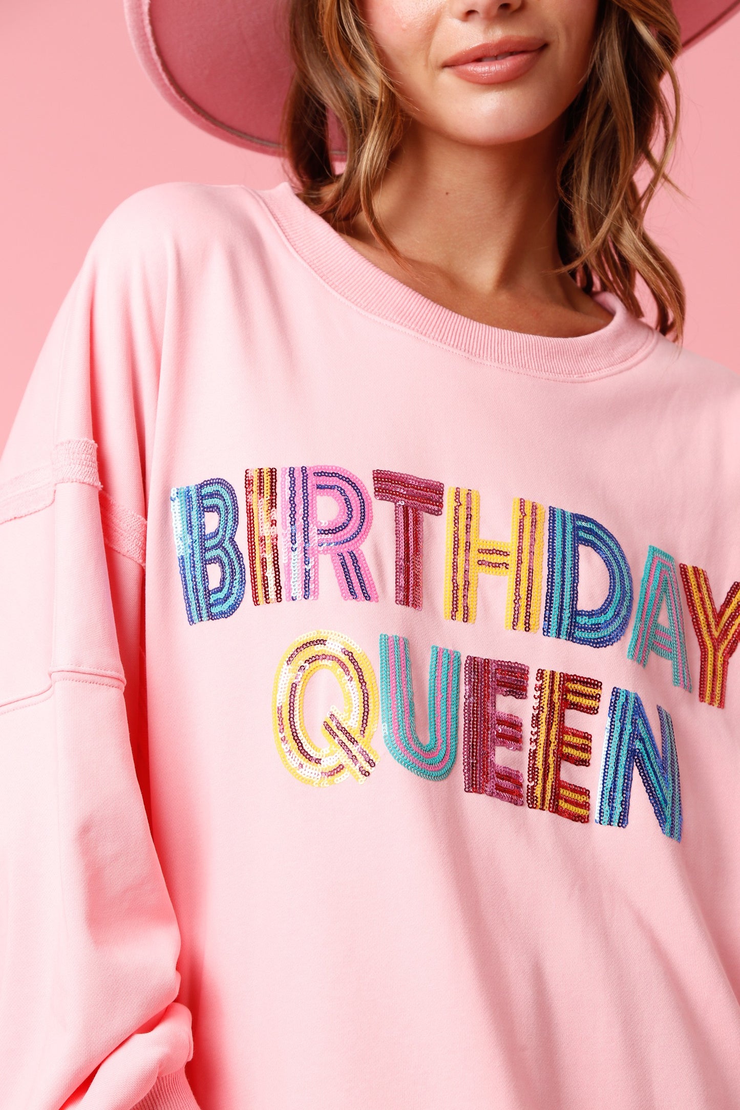 Multicolor Birthday Queen Sweatshirt