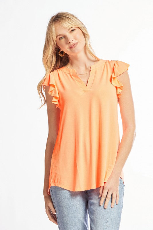 Solid Wrinkle Free Top