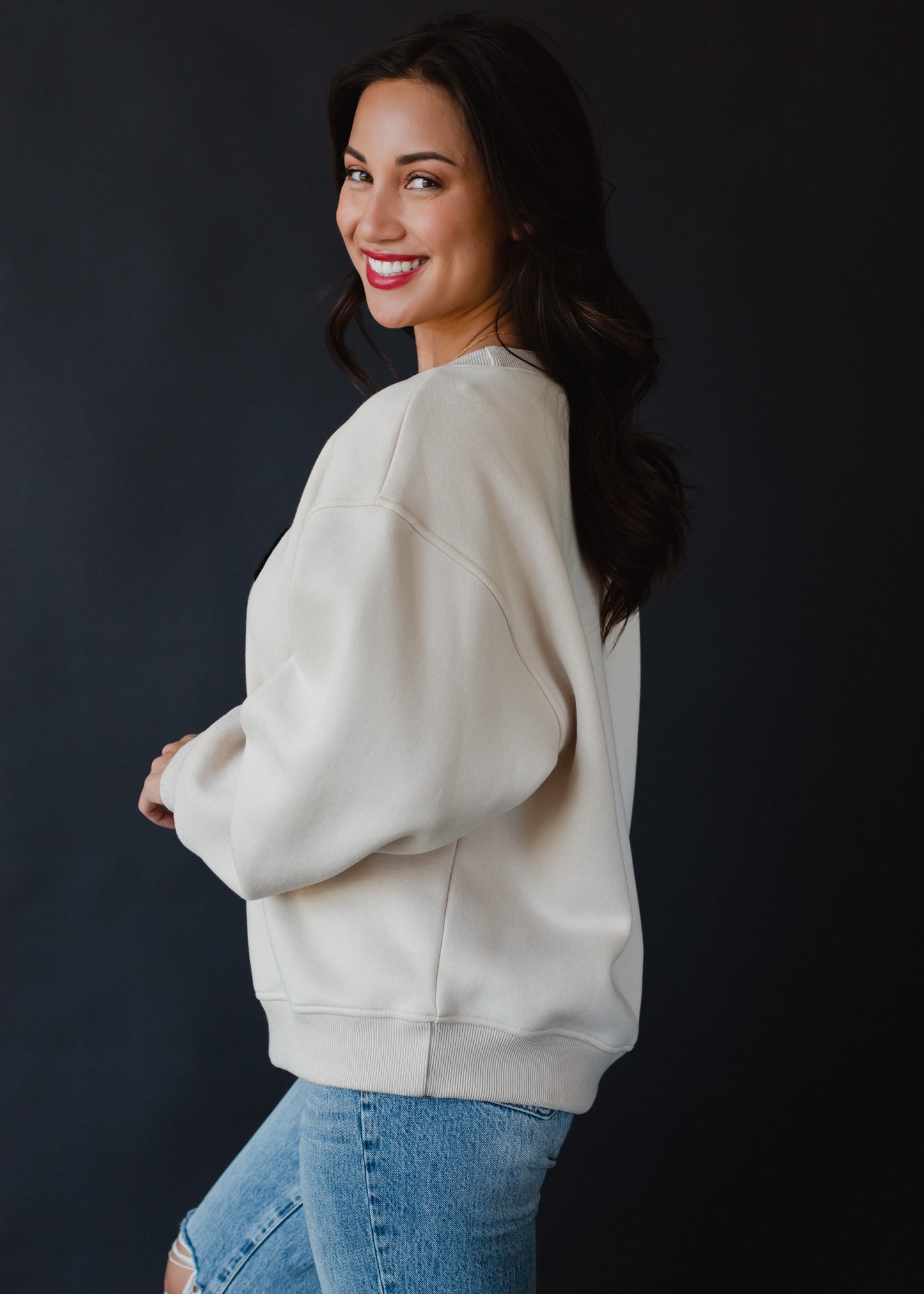 Tan Rock & Roll Sweatshirt