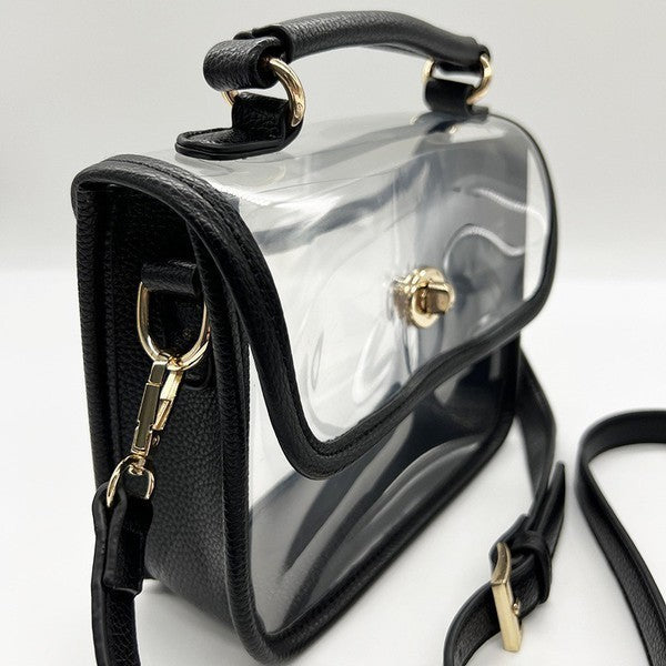 Black Clear Crossbody Bag