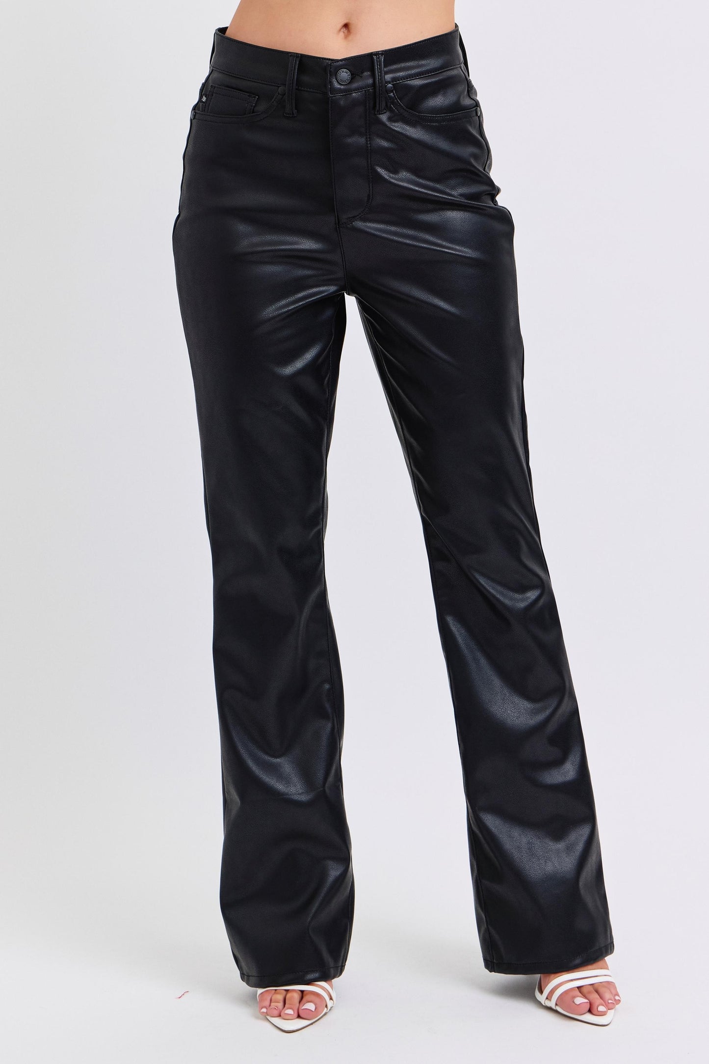 Judy Blue HW Tummy Control Faux Leather Bootcut