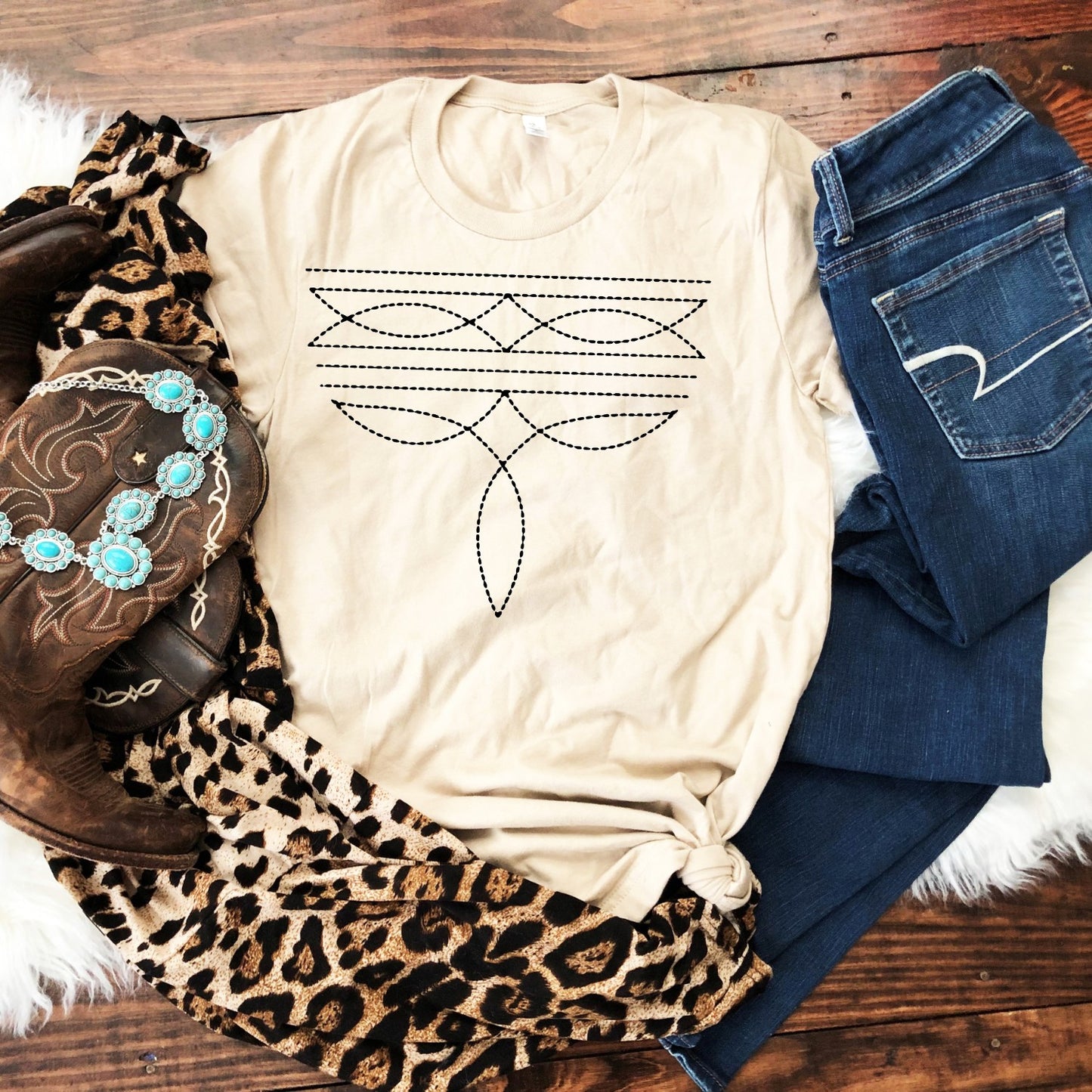 Boot Stitch Western Graphic Tee