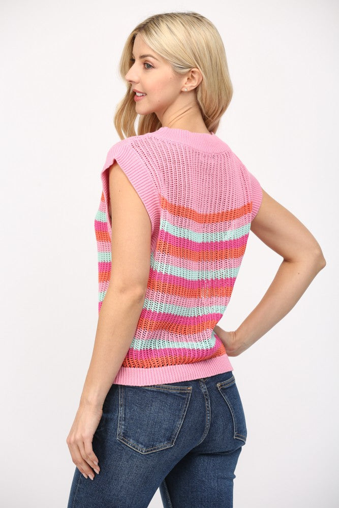 STRIPE TANK SWEATER