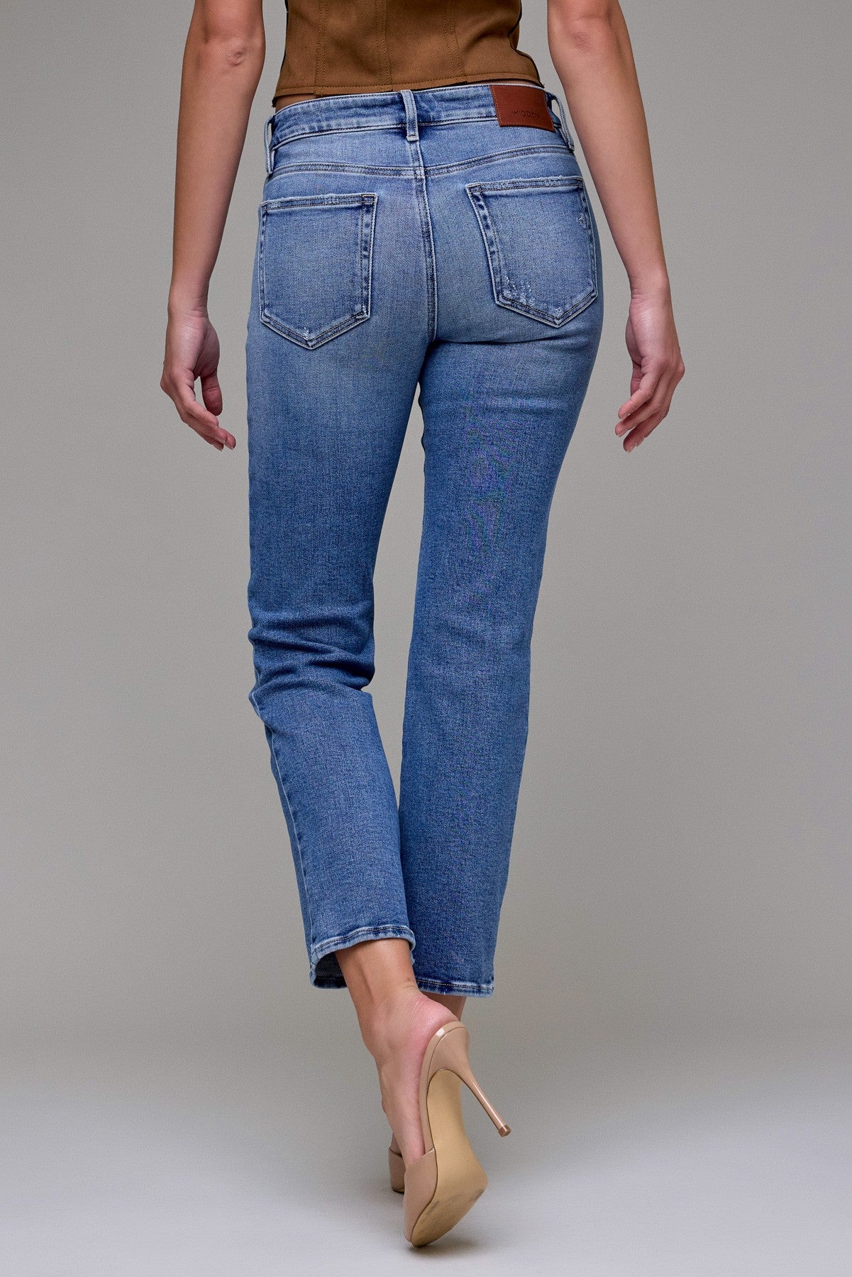 Medium Wash Clean Stretch Cigarette Skinny