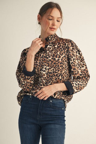 Animal Print Blouse