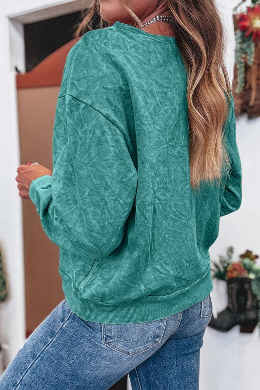 Saved By Grace Embroidery Mineral Wash Loose