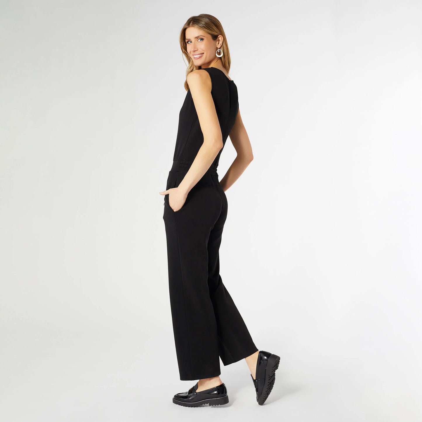 Hilarie Super Soft Romper with Pockets