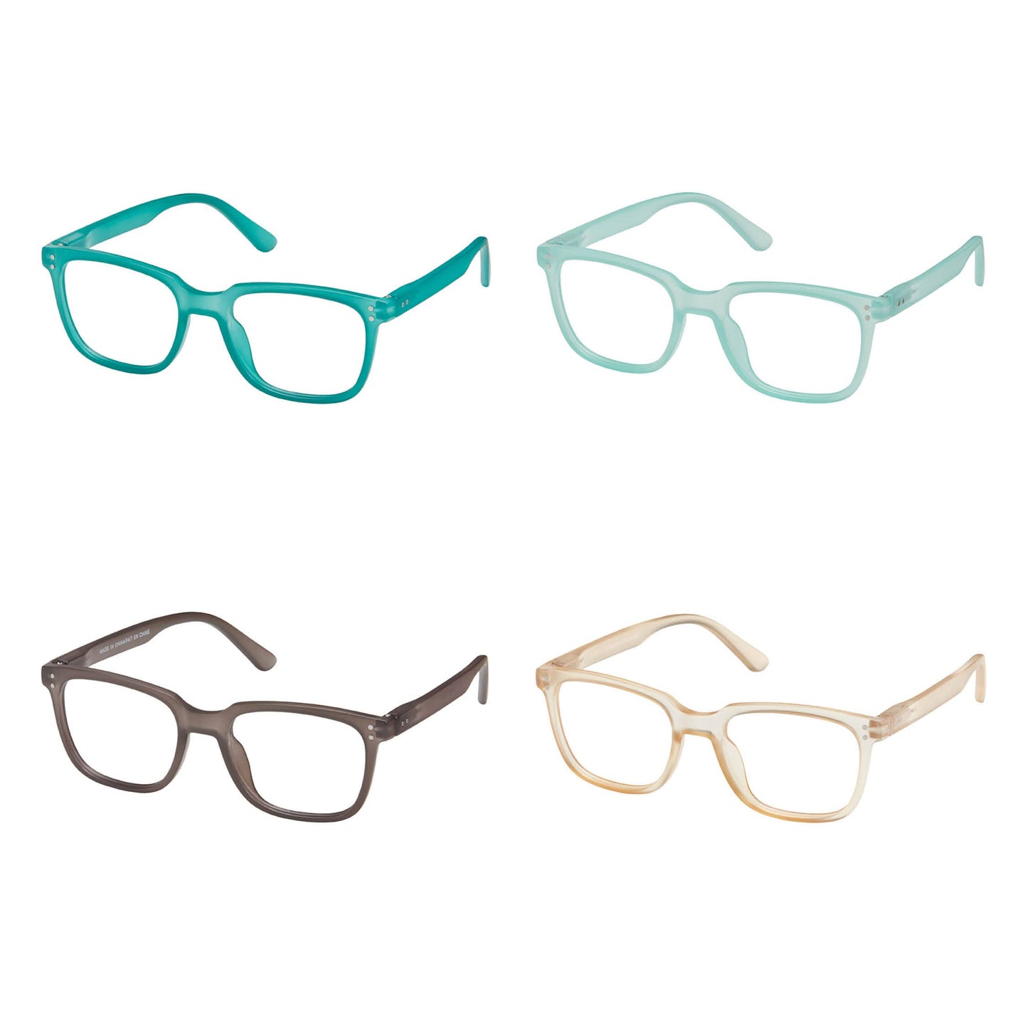 Blue Gem Sunglasses Inc - Rectangle Crystal Color Reader - 1957 Readers