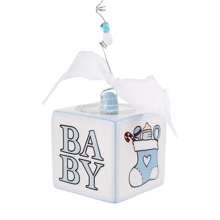 Baby's 1st Christmas Block Ornament