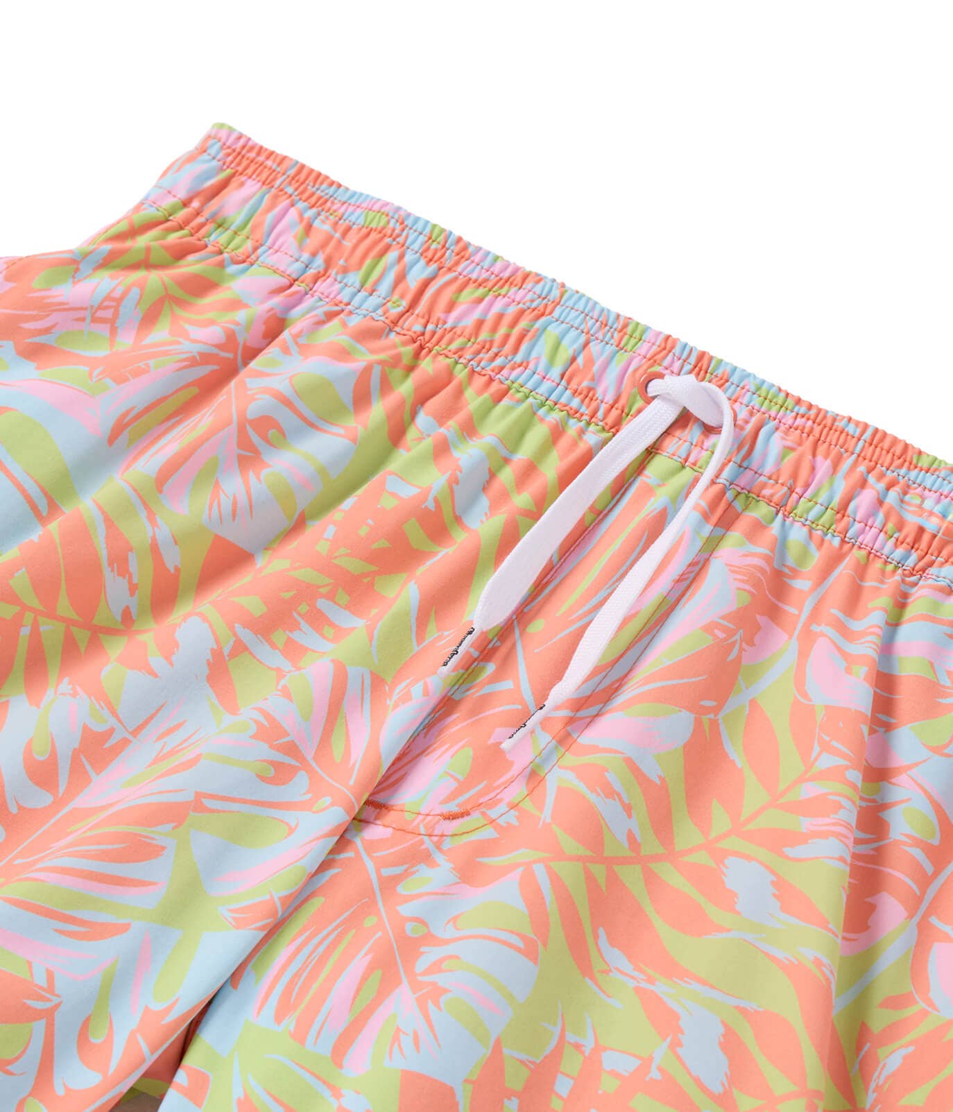 Tipsy Elves - Leaf Luster Stretch Swim Trunks - Men's Palm Leaf Swim Suit: 2XL