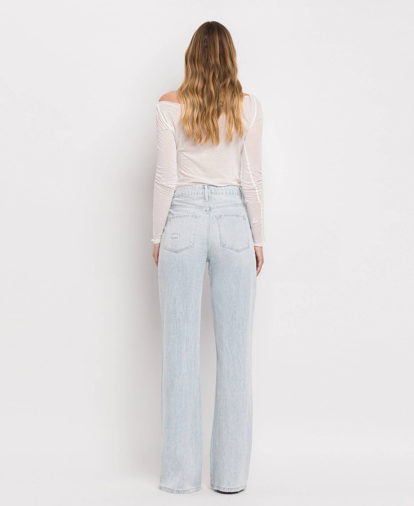 VERVET by FLYING MONKEY - 90'S VINTAGE SUPER HIGH RISE FLARE JEANS