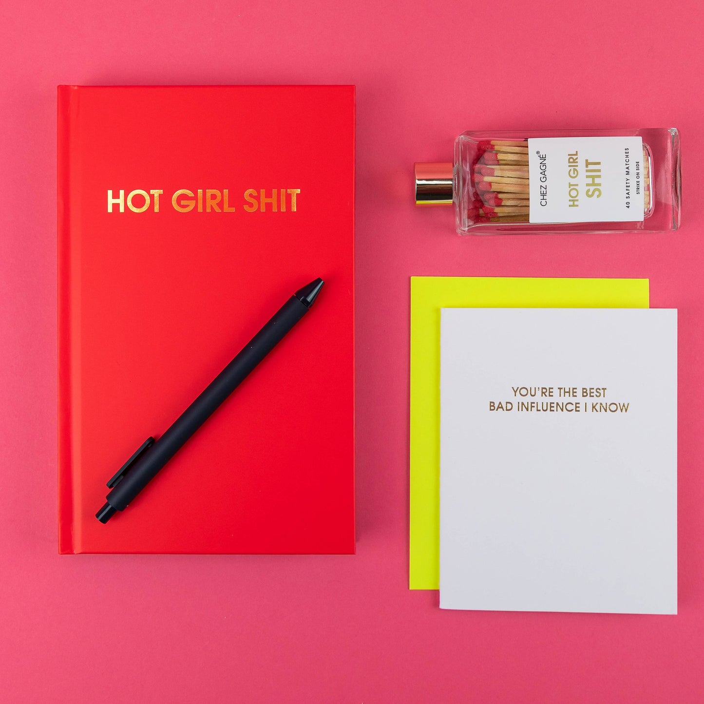 Chez Gagné - Hot Girl Shit - Glass Bottle Safety Matches