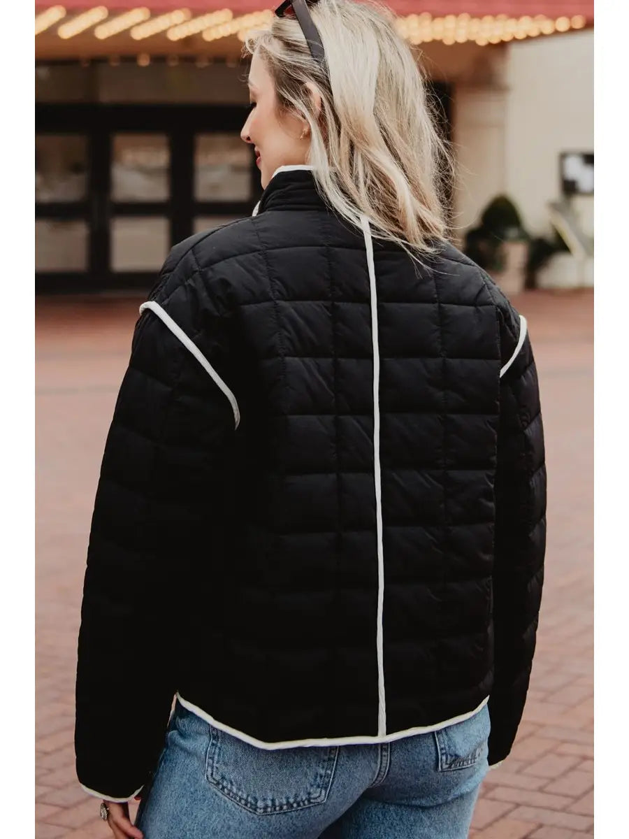 Quilted Trim Jacket Women's