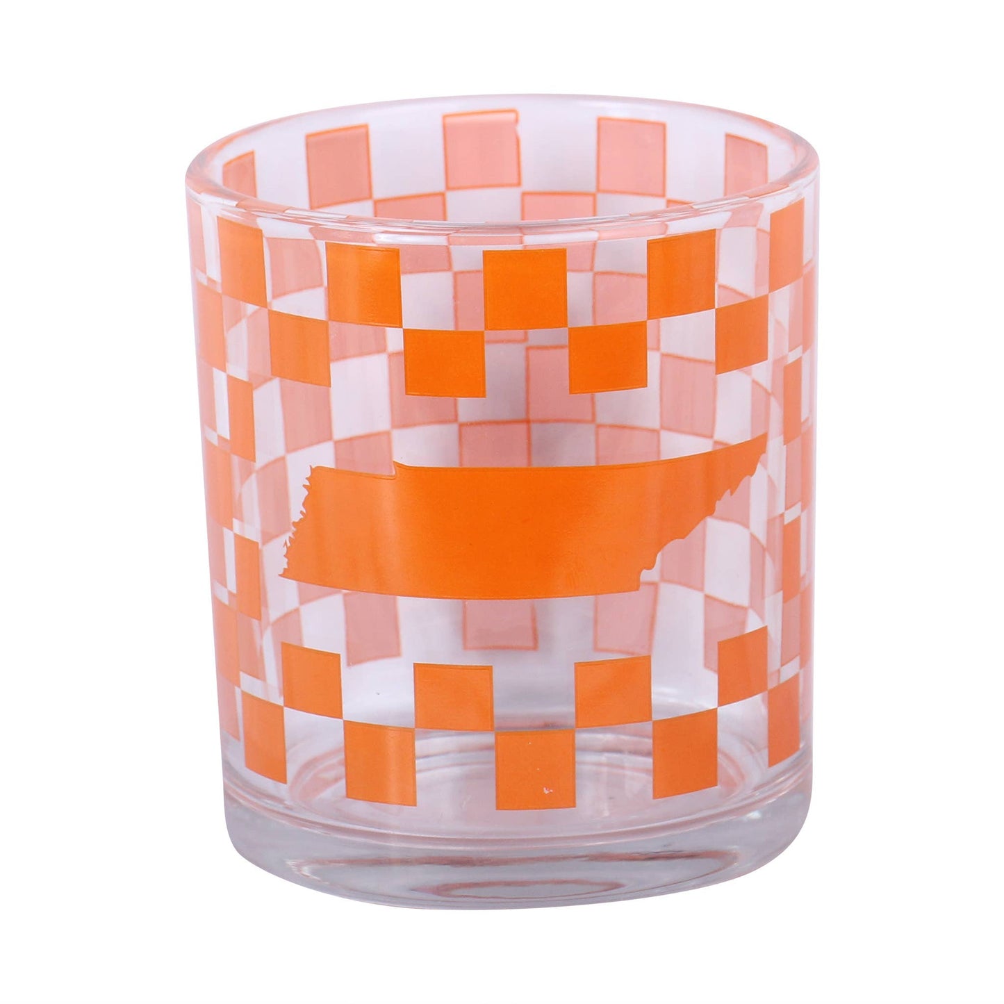 Barrel Down South - Checkerboard Tennessee Rocks Glass