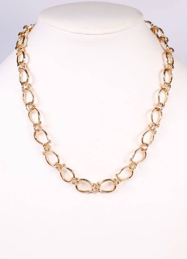 Caroline Hill - Cady Link Necklace GOLD