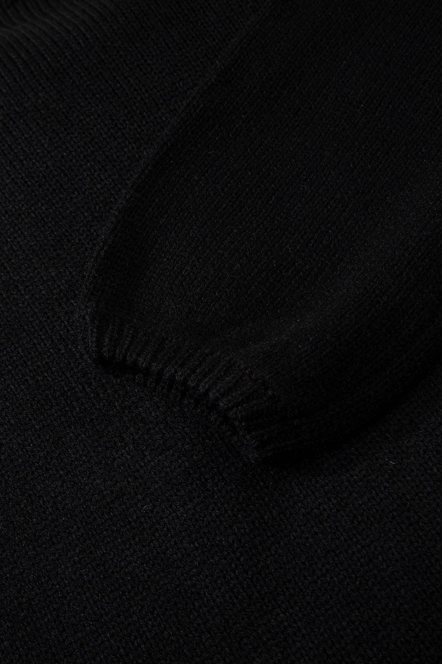 Black Backless Bubble Sleeve Back Bow Sweater - XL