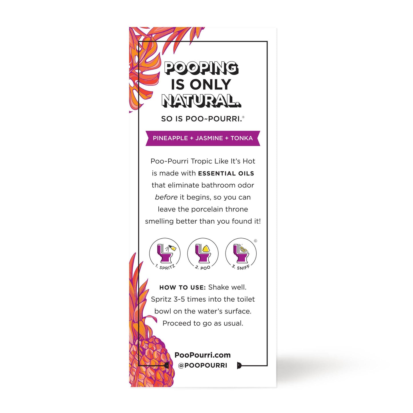 ~Pourri - Poo~Pourri Tropic Like Its Hot® 2oz, Toilet Spray