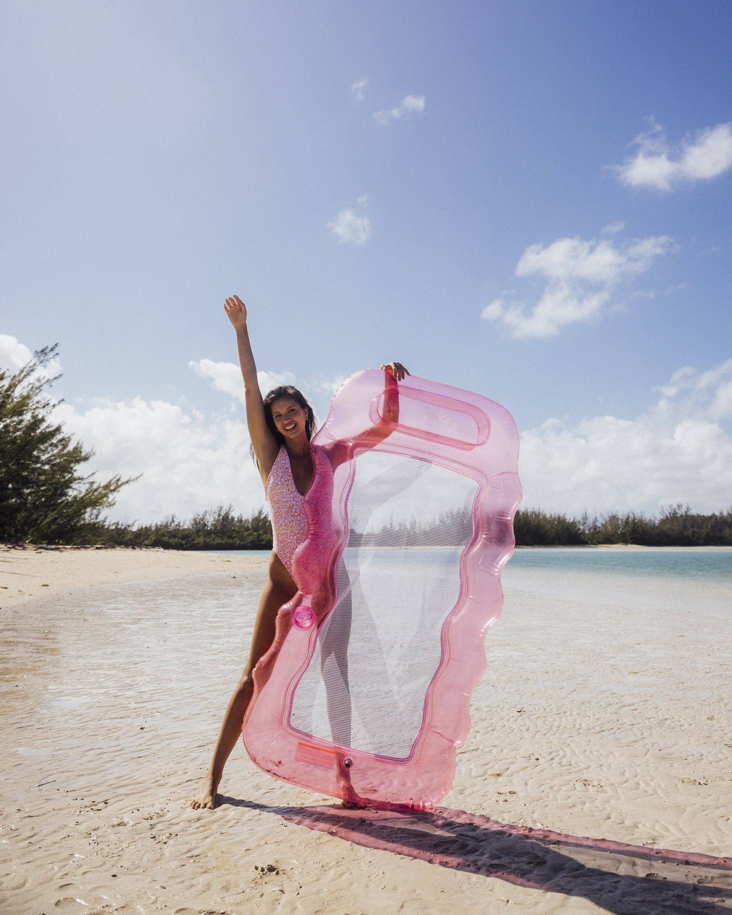 FUNBOY - Clear Pink Mesh Lounger