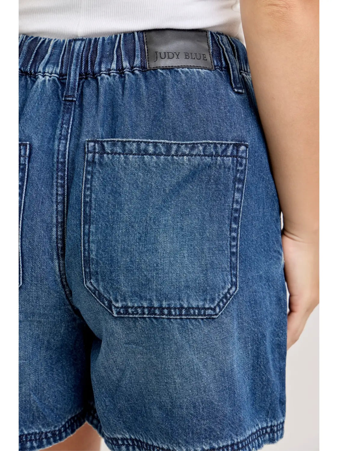 Plus Judy Blue HW Baggy Short Featherweight