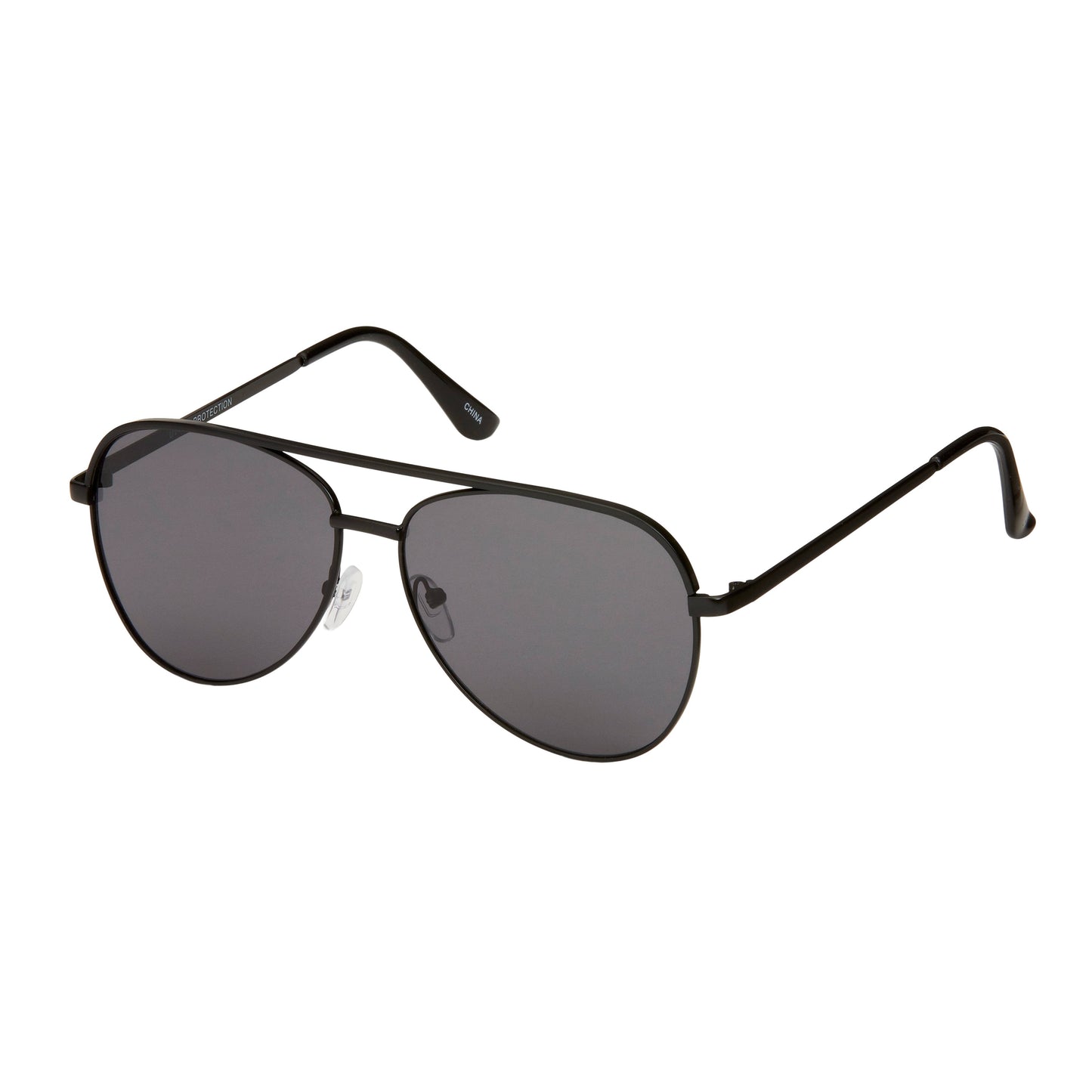 Blue Gem Sunglasses Inc - 1558 - Jade - Black Designer Aviator Sunglasses