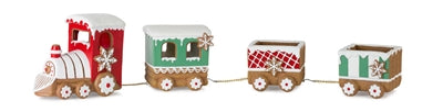 Gingerbread Train 26.25"L x 5.5"H Resin