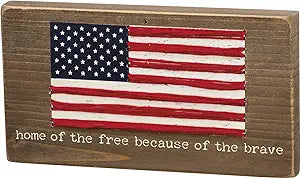 Patriotic Box Sign