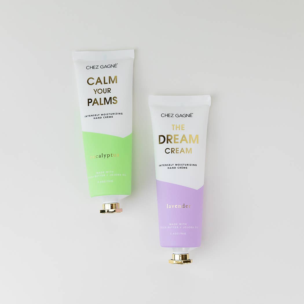 Chez Gagné - Calm Your Palms - Eucalyptus- Vegan Hand Crème - 3.4oz