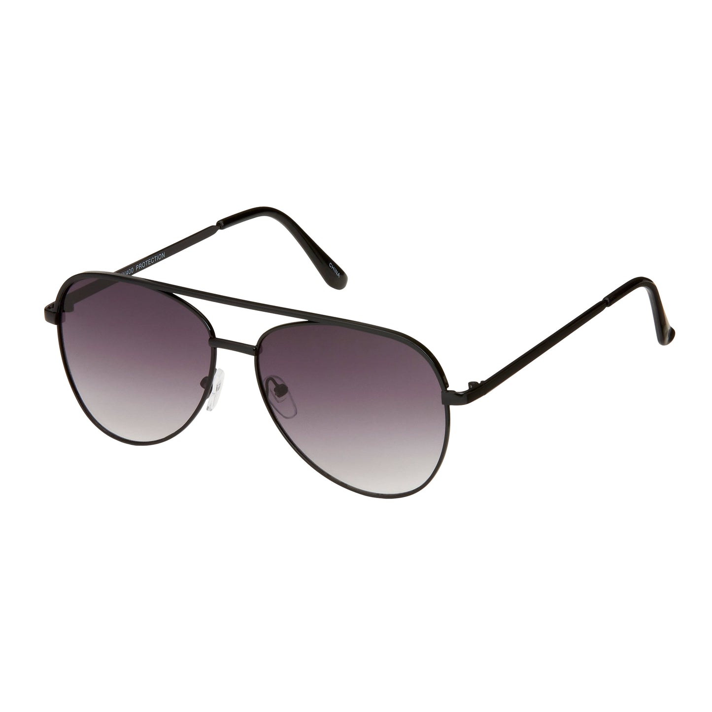 Blue Gem Sunglasses Inc - 1558 - Jade - Black Designer Aviator Sunglasses
