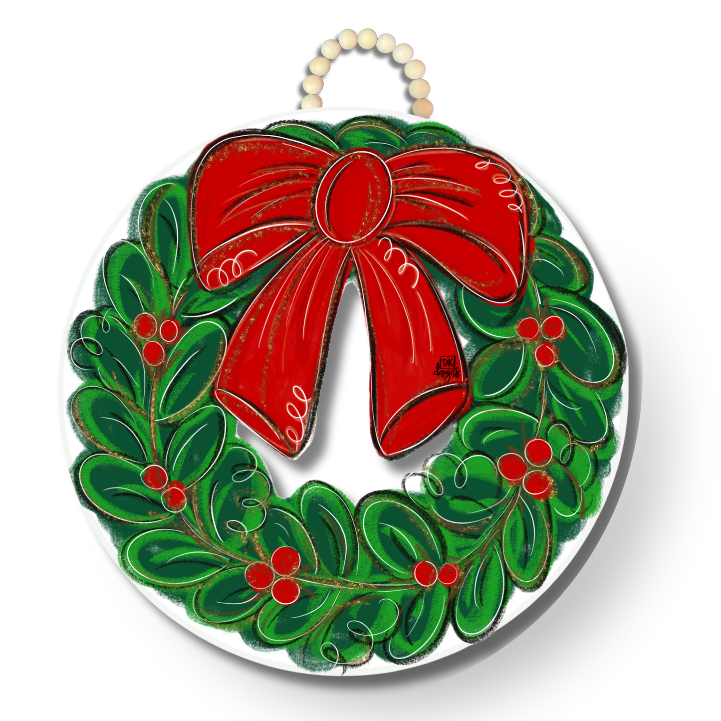 Christmas Wreath Door Hanger