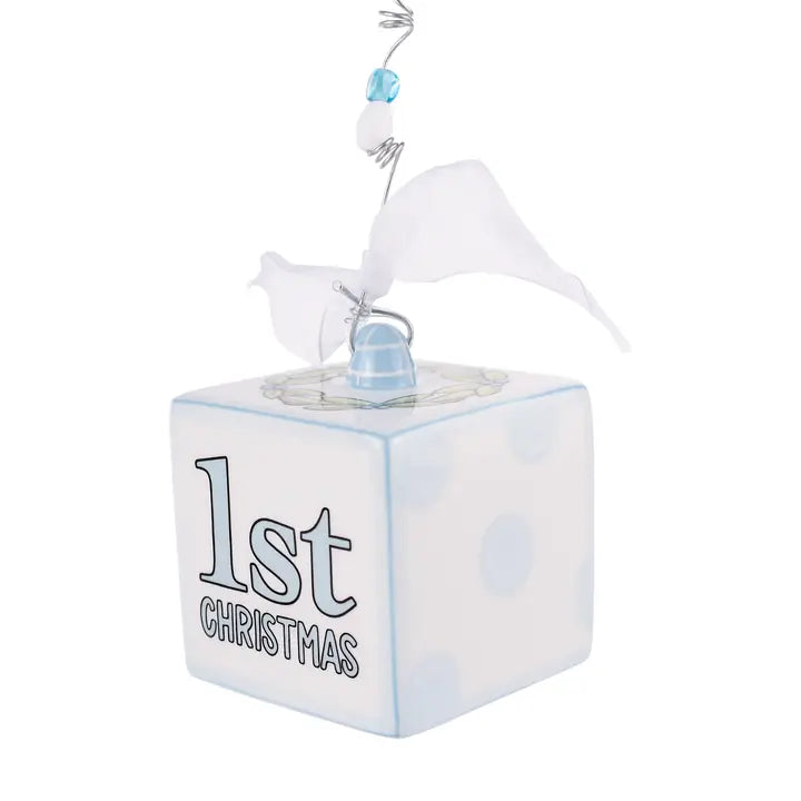 Baby's 1st Christmas Block Ornament