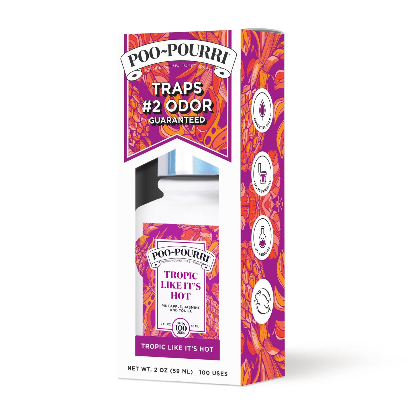 ~Pourri - Poo~Pourri Tropic Like Its Hot® 2oz, Toilet Spray