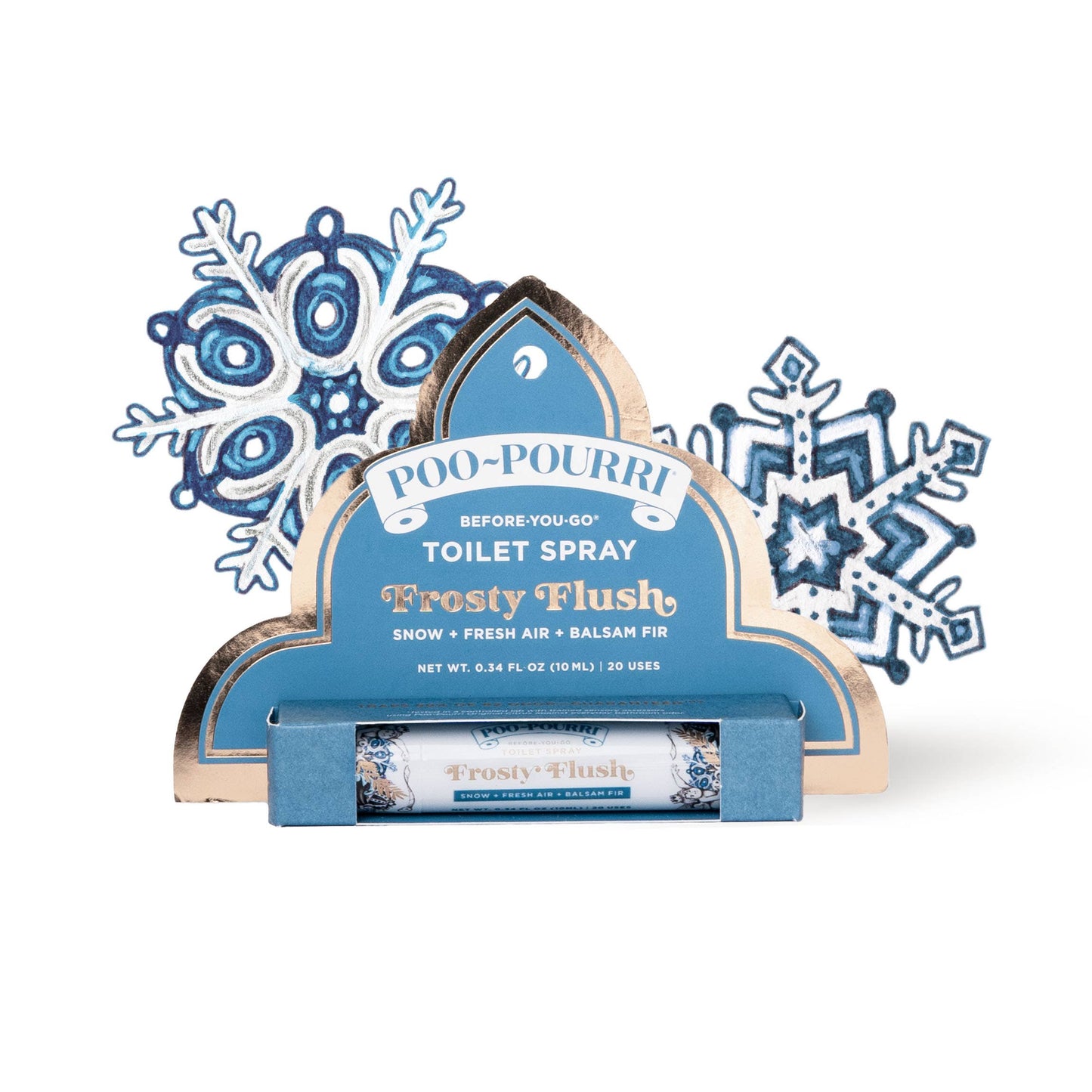 ~Pourri - Poo~Pourri Frosty Flush 10ml, Travel Size Holiday Collection