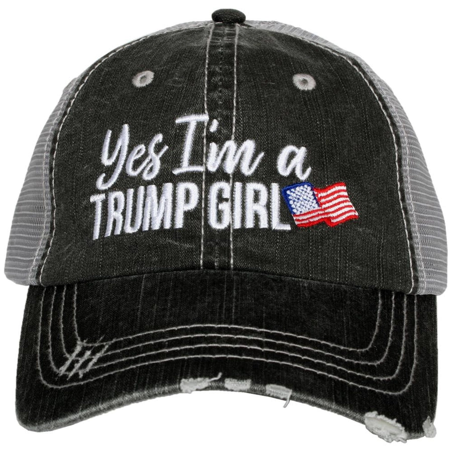 Yes I'm A Trump Girl Women's Trucker Hat
