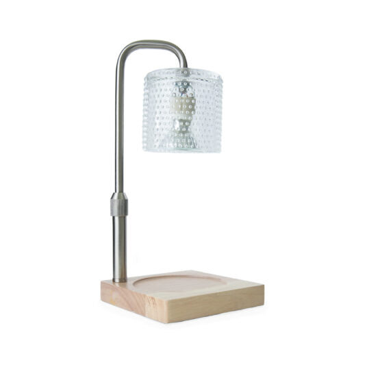 Hobnail Candle Warmer Lamp Silver