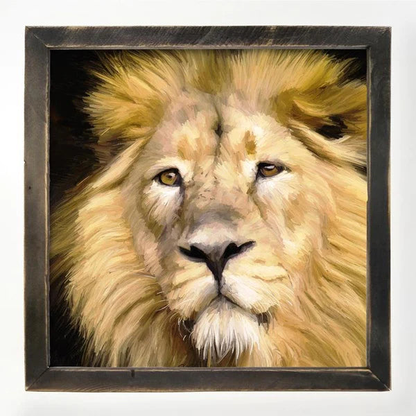 Ginger Blue 25 x 25 Framed Painting