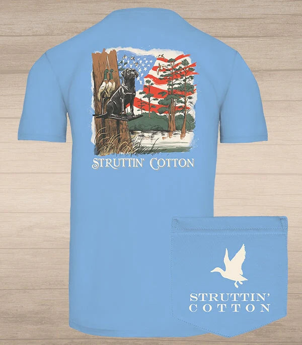 Morning in America T-Shirt-Coastal Blue
