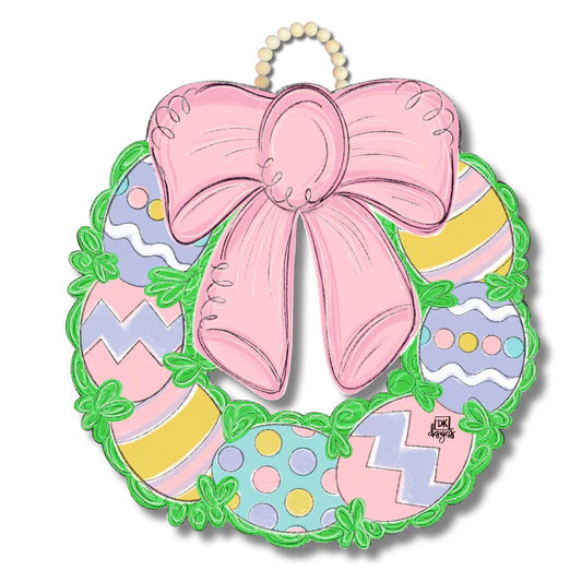 DK Easter Egg Wreath Door Hanger