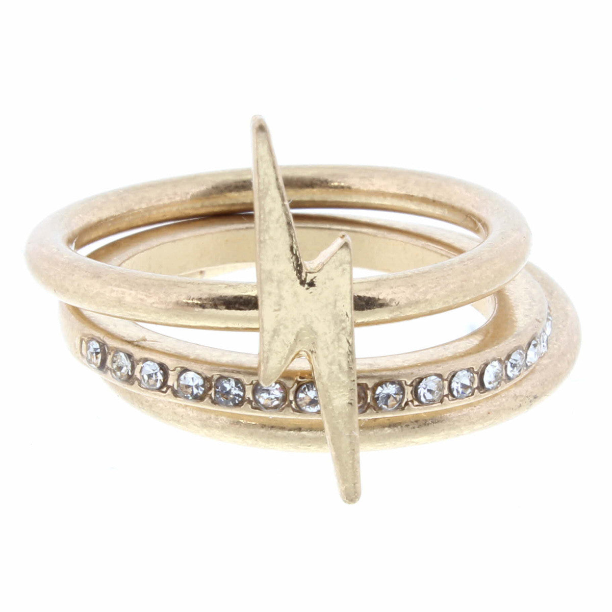 Gold 3 Layer Stackable Ring