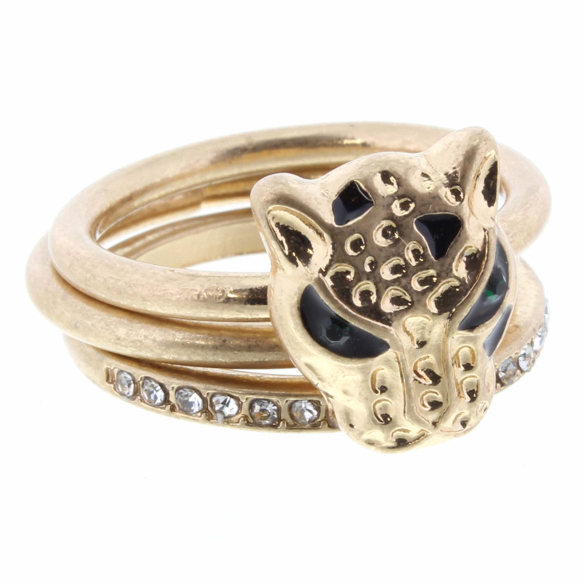 Gold 3 Layer Stackable Ring