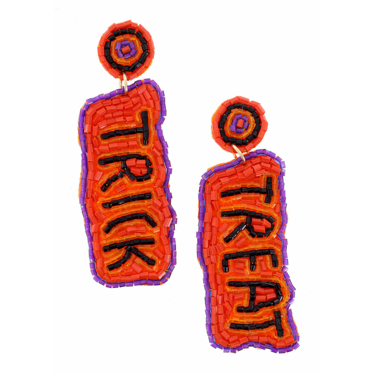 Trick Treat Beaded Earrings