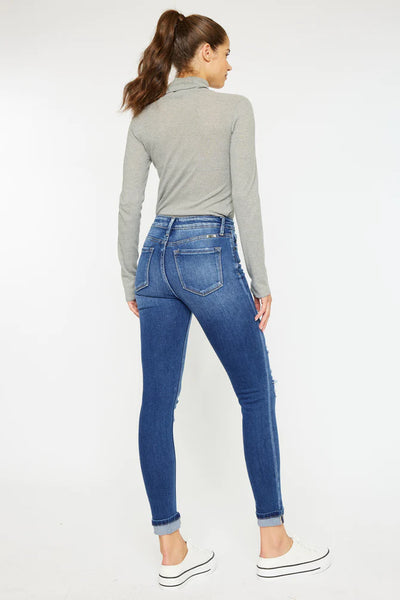 KanCan Distressed High Rise Ankle Skinny Jeans